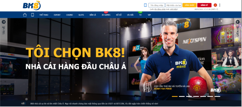 BK8 nhà cái uy tín hàng đầu Châu Á